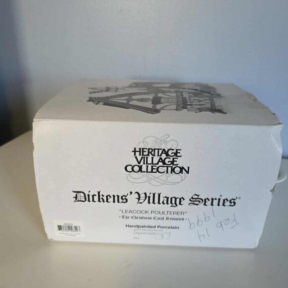 EUC Dept 56 Dickens Village Series "Leacock Poulterer" Vintage 1997 - Picture 10 of 11